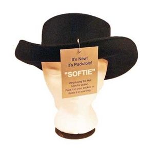 SOFTIE TRAVEL HAT, NAVY, LADIES MEDIUM, GUARANTEED PACKABLE AND WILL NOT TO BE